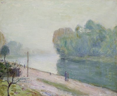 ロイン川のベンド、1896年 作： Alfred Sisley